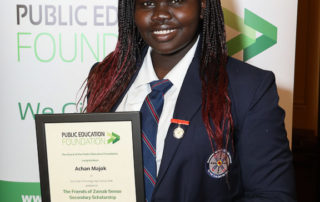 PEF Scholarship winner Achan Majok